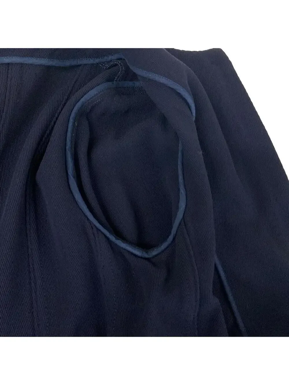 Chanel Navy Outer Fabric] Wool Women's #339226C12B